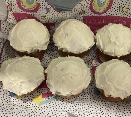 Lemon Polenta Cupcakes with Lime Frosting