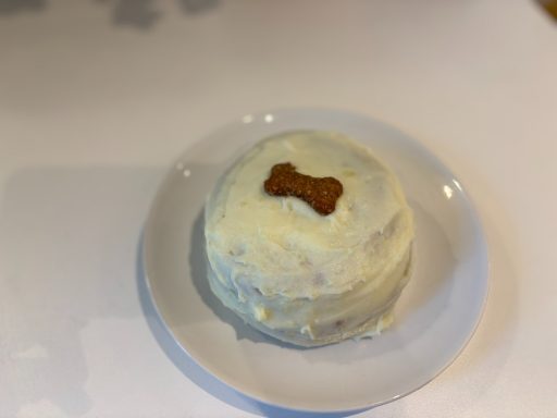 Carrot and Banana Doggy birthday cake